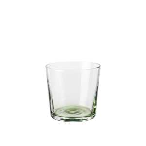 Broste Copenhagen - Hue Trinkglas 15 cl, clear / olive green