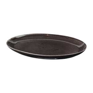 Broste Copenhagen Nordic Coal Teller oval 26,5 x 36,5cm Charcoal