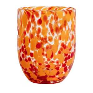 Byon Messy Trinkglas 33 cl Rot-Orange
