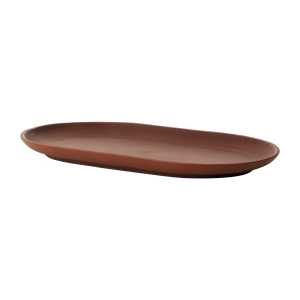 Design House Stockholm Sand Teller oval 12,5 x 20cm Red clay