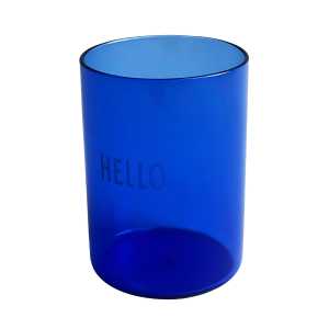 Design Letters - AJ Favourite Trinkglas, Hello / blau
