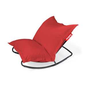 Fatboy - Aktionsset: Rock 'n' Roll Lounge Chair, schwarz + Original Outdoor Sitzsack, rot