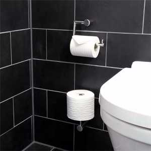 Frost - Nova2 Toilettenpapierhalter für Ersatzrolle, Edelstahl gebürstet