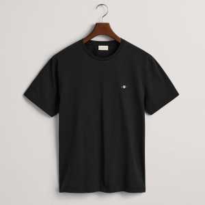GANT Men's Reg Shield T-Shirt - Black - S