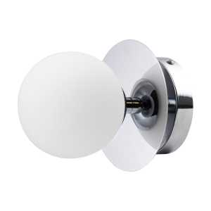 Globen Lighting Art Deco IP44 Wandleuchte/Deckenleuchte Chrom-Weiß