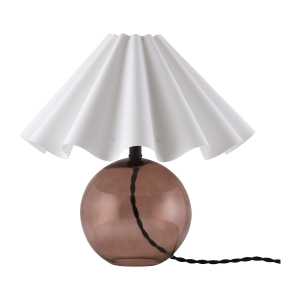 Globen Lighting Judith Tischleuchte Ø30cm Braun-weiß
