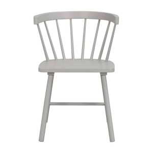 Graue Windsor Stühle aus Massivholz Armlehnen (2er Set)