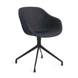 HAY - About A Chair AAC 221, Aluminium pulverbeschichtet schwarz / Fairway dunkelblau