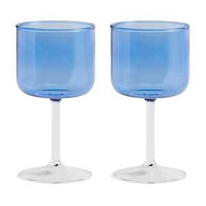 HAY Tint Weinglas 25cl 2er Pack Blau-klar