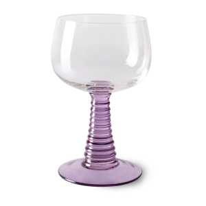 HK Living Swirl Weinglas hoch Purple