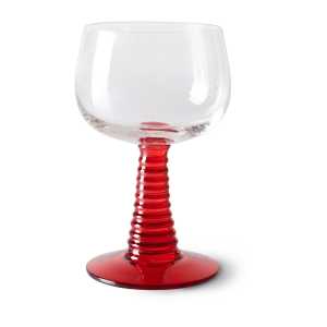 HK Living Swirl Weinglas hoch Red