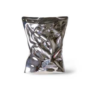 HKliving - Objects Bag of Crisps Vase, chrom