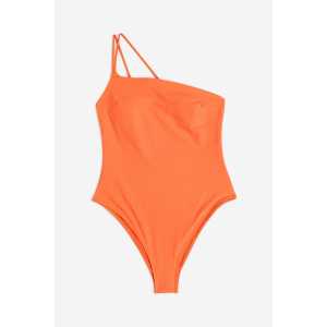 H&M Badeanzug High Leg Orange, Badeanzüge in Größe 38