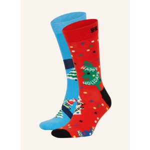 Happy Socks 2er-Pack Socken Happy Holiday Mit Geschenkbox blau