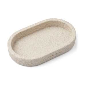 Humdakin Humdakin Sandstone oval Tablett 15x25cm Natural