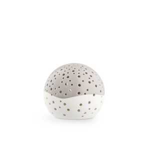 Kähler Teelichthalter Teelicht Kugel NOBILI, taupe-weiß 14 cm