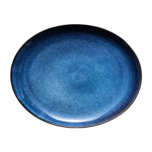 Lene Bjerre Amera ovaler Teller 29 x 22,5 cm Blau
