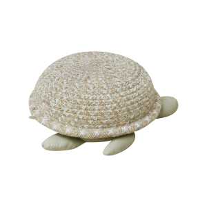 Lorena Canals - Sea Turtle Aufbewahrungskorb, Baby, 22 x 25 cm, natur / olive