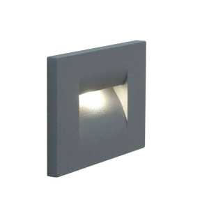 Lucande - Nevin LED Außen Einbauwandlampe Silver