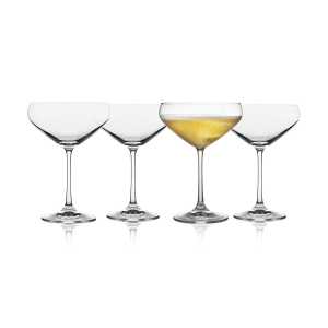 Lyngby Glas Juvel Champagnerglas coupe 34 cl 4er Pack Kristall
