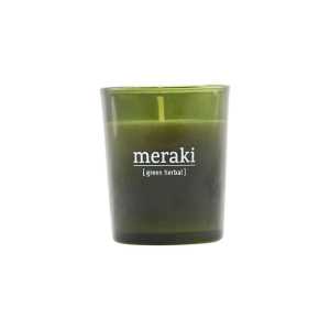 Meraki Meraki Duftkerze grünes Glas 12 Stunden Green herbal
