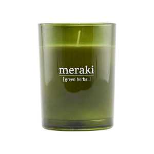 Meraki Meraki Duftkerze grünes Glas 35 Stunden Green herbal