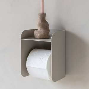 Mette Ditmer - Carry Toilettenpapierhalter mit Ablage, sand grey