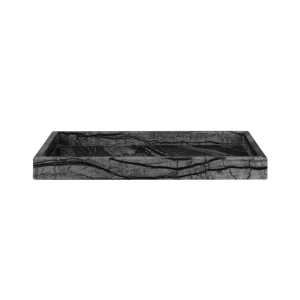 Mette Ditmer - Marble Tablett, 16 x 31 cm, schwarz / grau