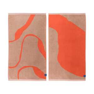 Mette Ditmer Nova Arte Handtuch 50x90cm 2er Pack Latte-orange