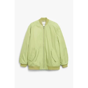 Monki Hellgrüne Oversize-Pilotenjacke Pistaziengrün, Jacken in Größe XXS. Farbe: Pistachio green