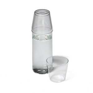 NINE - Milk Set Karaffe + Trinkglas (2er-Set), klar