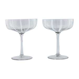 OYOY Mizu coupe Champagnerglas 2er Pack Clear