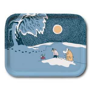 Opto Design Snow Moonlight Mumin Tablett Winter 2021 20 x 27cm