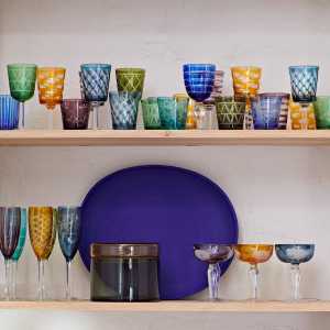 Pols Potten - Cuttings Weinglas, mehrfarbig (6er-Set)