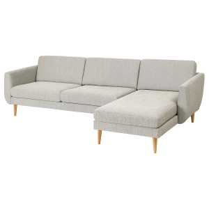 SMEDSTORP 4er-Sofa mit Récamiere