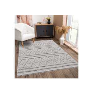 Teppich In- & Outdoorteppich Grau Ethno, payé, Rechteckig, Höhe: 5 mm