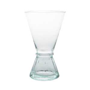 URBAN NATURE CULTURE Weinglas aus recyceltem Glas medium Klar-grün