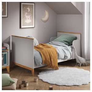 VitaliSpa® Kinderbett Kinderbett 160x80 Malia Weiß/Eiche