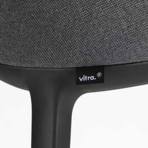 Vitra - Softshell Armchair, basic dark / Plano (sierragrau / nero), Filzgleiter