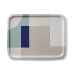 applicata - Tapas Tablett Sand, large, sand / grau / blau