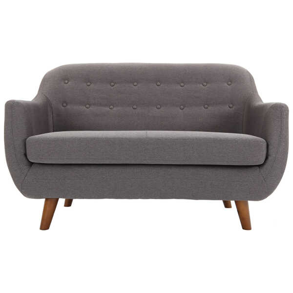 Design-Sofa 2 Plätze Anthrazitgrau YNOK