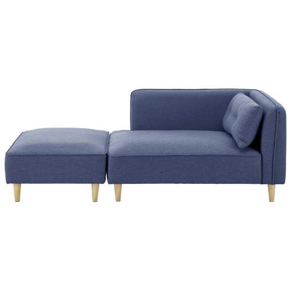 Modulsofa 'Fanny' mit Hocker, blau