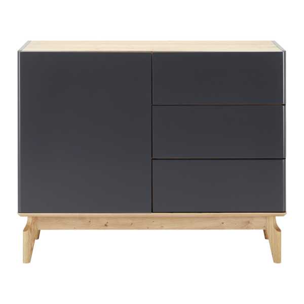 SIDEBOARD 'Fosco', grau/eichefarben