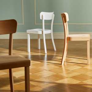 yunic - Frankfurter Stuhl 2.0., Buche wein rot, matt lackiert