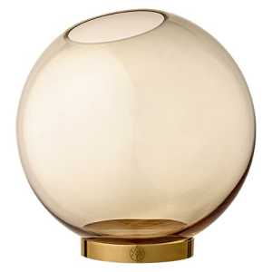 AYTM Globe Vase groß Bernstein-gold