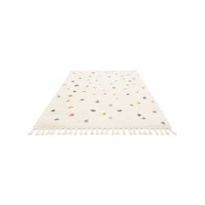 Confetti Teppich - Naturweiß 100x160