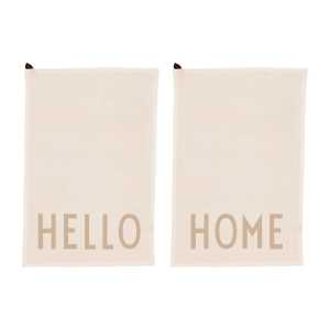 Design Letters Design Letters Favorit Geschirrtuch 2-teilig Hello-home-off white