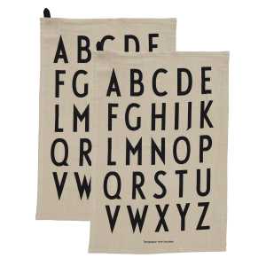 Design Letters Design Letters Geschirrtuch 40 x 60cm 2er Pack Beige