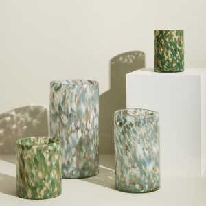 Hübsch Interior - Luce Vase, mehrfarbig (2er-Set)