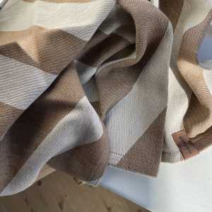Humdakin - Geschirrtuch aus GRS recycelter Baumwolle, 45 x 70 cm, brown plaid (2er-Set)